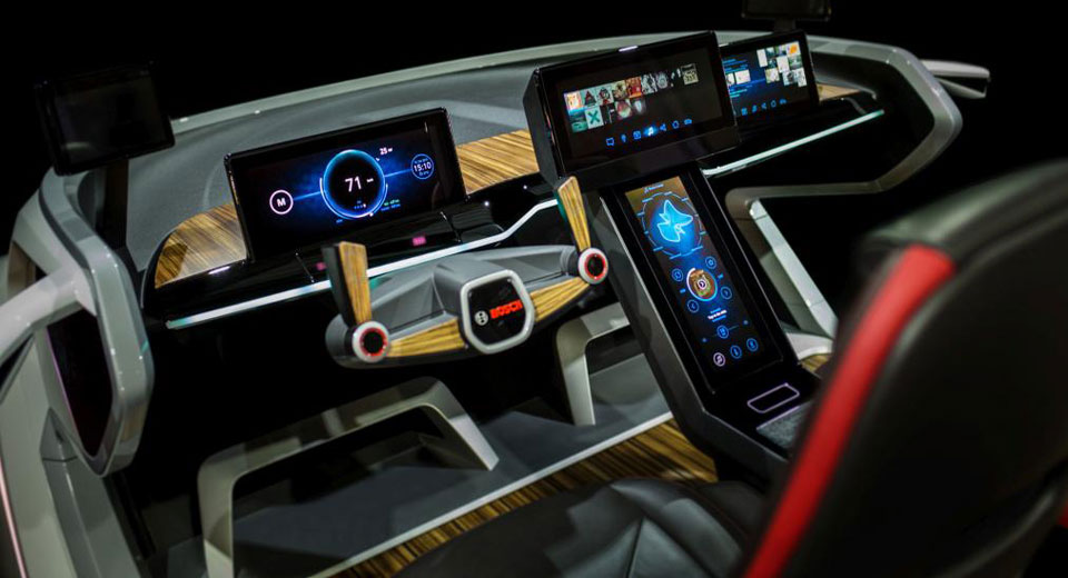 Ces 2017 Bosch Debuts Futuristic Tech Laden Car Concept