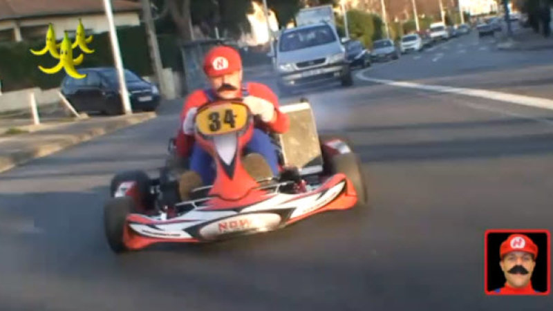 Video Real Life Mario Kart Rémi Gaillard Is Back 3246
