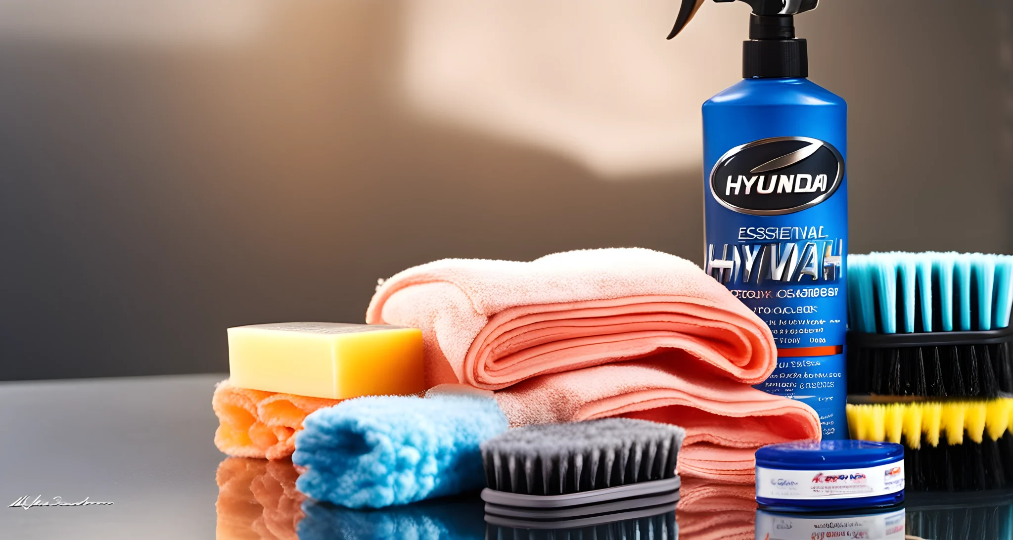 In conclusion, the essential car care products and tools for Hyundai vehicles include car wash soap, microfiber cloths, wheel brush, tire shine, wax, and glass cleaner. These items will help keep your Hyundai looking clean and well-maintained.