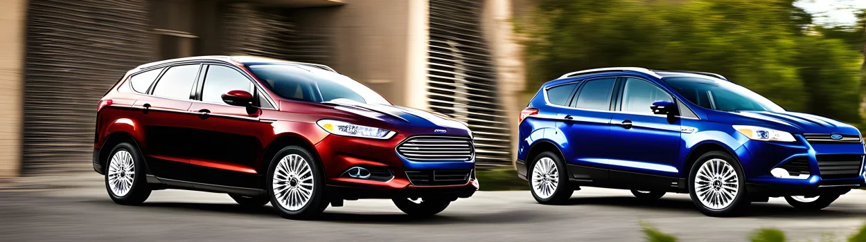 The image features the latest Ford hybrid vehicles, including the Ford Fusion Hybrid and the Ford Escape Hybrid.