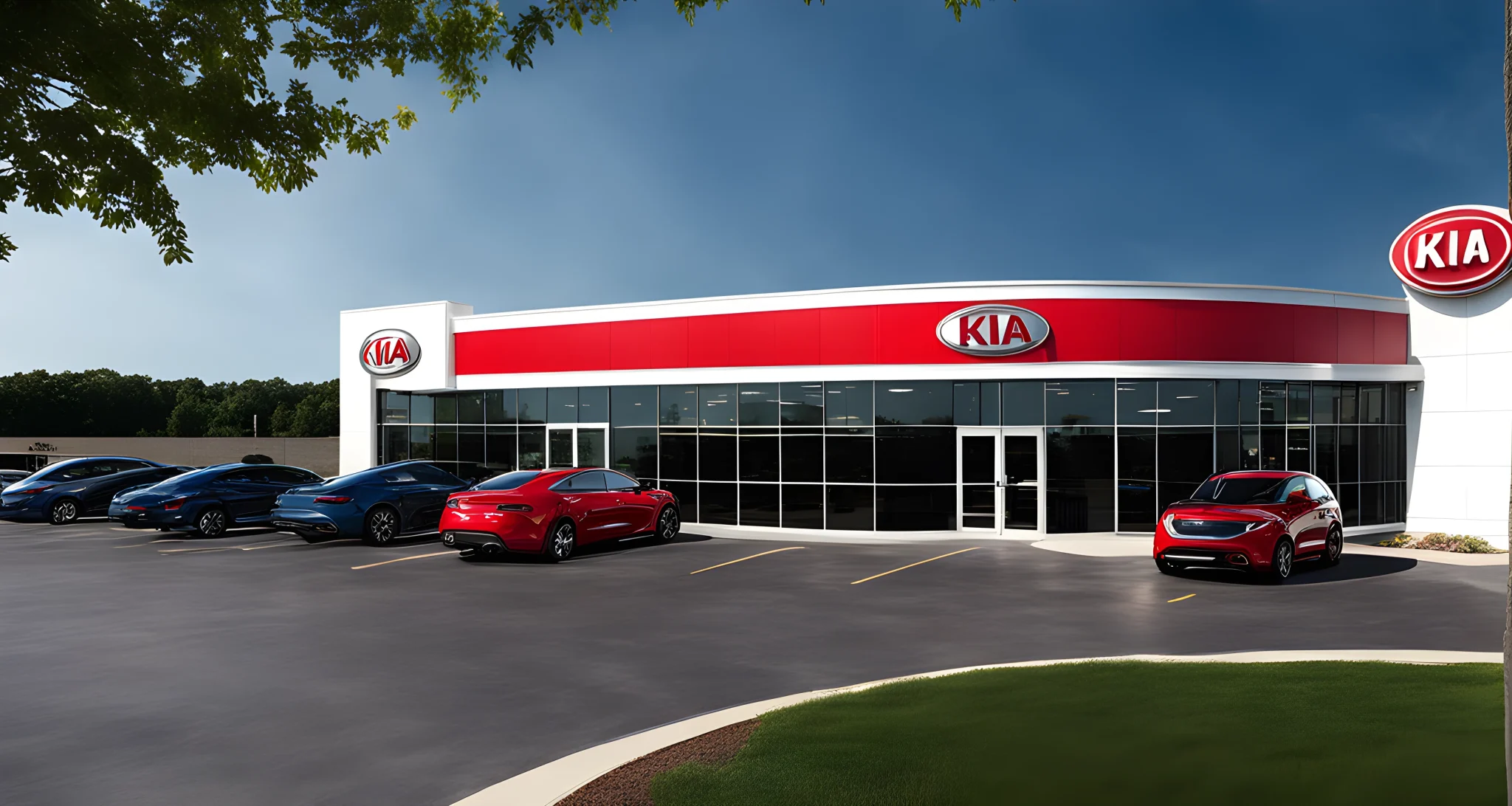 The image shows the exterior of an Ed Morse Kia dealership in Rolla.