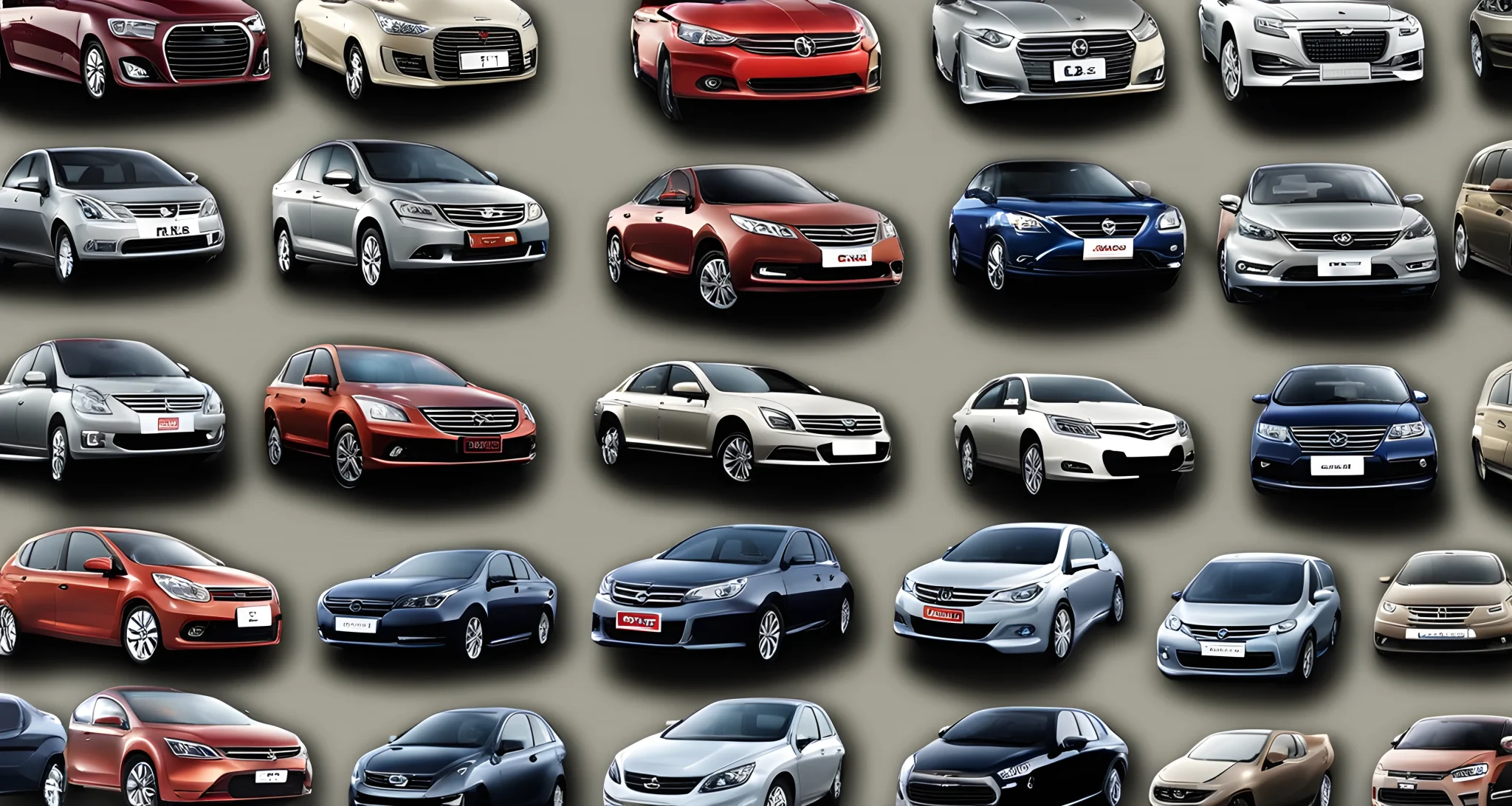 The image shows the logos of the top-selling automakers in China.